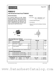 FDD2512 datasheet pdf Fairchild Semiconductor