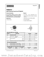 FDD2612 datasheet pdf Fairchild Semiconductor