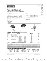 FDD6612A datasheet pdf Fairchild Semiconductor