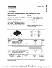 FDFS2P103 datasheet pdf Fairchild Semiconductor