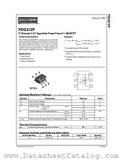FDG312P datasheet pdf Fairchild Semiconductor