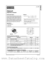 FDG314P datasheet pdf Fairchild Semiconductor