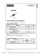 FDH3595 datasheet pdf Fairchild Semiconductor