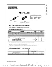 FDLL400 datasheet pdf Fairchild Semiconductor