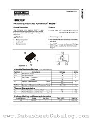 FDN338P datasheet pdf Fairchild Semiconductor