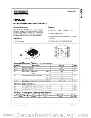 FDS4470 datasheet pdf Fairchild Semiconductor