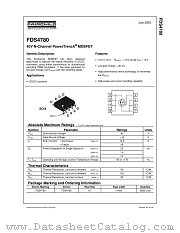 FDS4780 datasheet pdf Fairchild Semiconductor