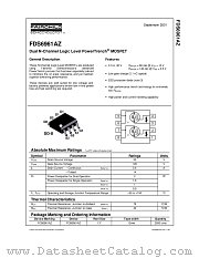 FDS6961AZ datasheet pdf Fairchild Semiconductor