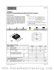 FDS8928A datasheet pdf Fairchild Semiconductor