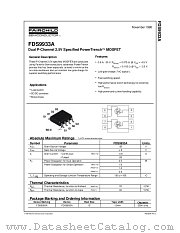 FDS9933A datasheet pdf Fairchild Semiconductor