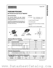 FDU3580 datasheet pdf Fairchild Semiconductor