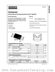 FDW2501NZ datasheet pdf Fairchild Semiconductor