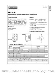 FDZ201N datasheet pdf Fairchild Semiconductor