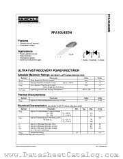 FFA10U40DN datasheet pdf Fairchild Semiconductor