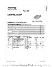 FJD3076 datasheet pdf Fairchild Semiconductor