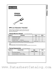 FPN330A datasheet pdf Fairchild Semiconductor
