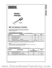 FPN430 datasheet pdf Fairchild Semiconductor