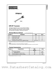 FPNH10 datasheet pdf Fairchild Semiconductor