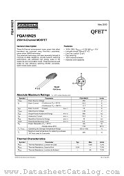 FQA16N25 datasheet pdf Fairchild Semiconductor