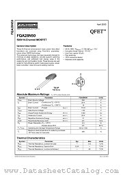 FQA28N50 datasheet pdf Fairchild Semiconductor