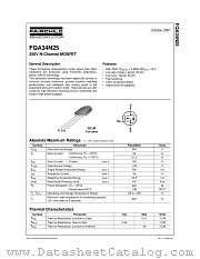 FQA34N25 datasheet pdf Fairchild Semiconductor