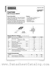 FQAF5N90 datasheet pdf Fairchild Semiconductor