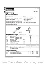 FQAF70N15 datasheet pdf Fairchild Semiconductor
