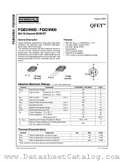 FQI24N08 datasheet pdf Fairchild Semiconductor