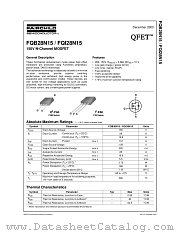 FQI28N15 datasheet pdf Fairchild Semiconductor