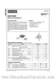 FQP13N50 datasheet pdf Fairchild Semiconductor