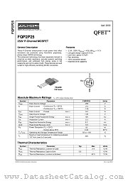 FQP2P25 datasheet pdf Fairchild Semiconductor