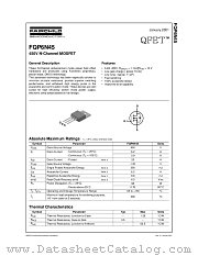 FQP6N45 datasheet pdf Fairchild Semiconductor