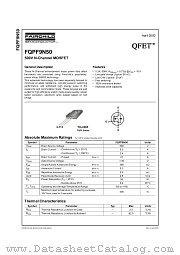 FQPF9N50 datasheet pdf Fairchild Semiconductor
