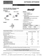 HUF76429D3 datasheet pdf Fairchild Semiconductor