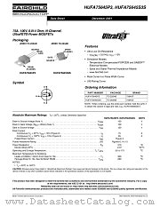 HUFA75645P3 datasheet pdf Fairchild Semiconductor