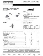 HUFA76437P3 datasheet pdf Fairchild Semiconductor
