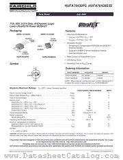 HUFA76439P3 datasheet pdf Fairchild Semiconductor