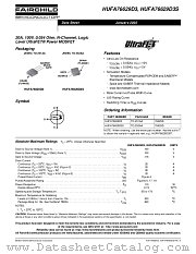 HUFA76629D3 datasheet pdf Fairchild Semiconductor
