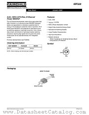 IRF520 datasheet pdf Fairchild Semiconductor