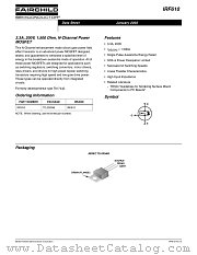 IRF610 datasheet pdf Fairchild Semiconductor