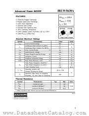IRLI630A datasheet pdf Fairchild Semiconductor