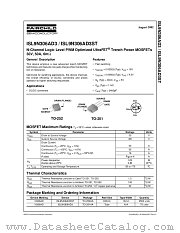 ISL9N306AD3 datasheet pdf Fairchild Semiconductor