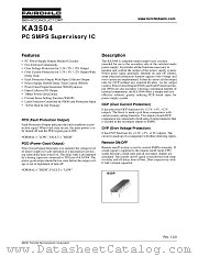 KA3504 datasheet pdf Fairchild Semiconductor