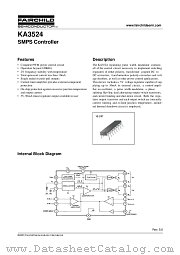 KA3524 datasheet pdf Fairchild Semiconductor