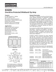 KH205 datasheet pdf Fairchild Semiconductor