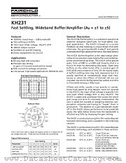 KH231 datasheet pdf Fairchild Semiconductor