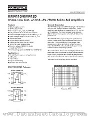 KM4110 datasheet pdf Fairchild Semiconductor
