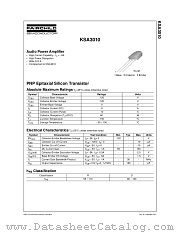 KSA3010 datasheet pdf Fairchild Semiconductor