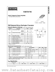 KSB794 datasheet pdf Fairchild Semiconductor