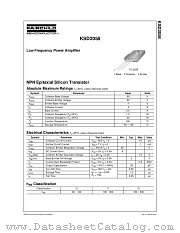 KSD2058 datasheet pdf Fairchild Semiconductor